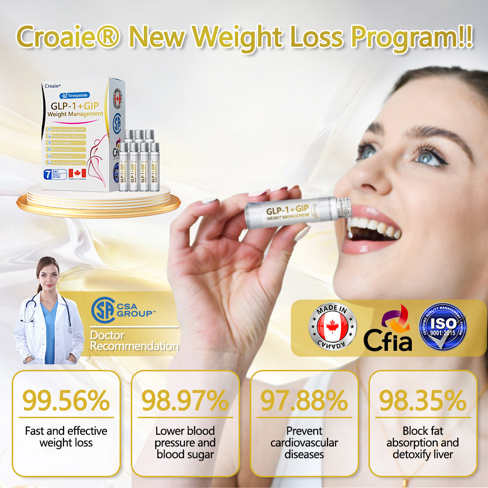 Health Canada Approved 🇨🇦 | Official Canadian Store — Croaie® Tirzepatide Oral Solution, GIP and GLP-1 Dual-Action Weight Loss Solution, One Bottle Daily, Results in 7 Days -🌿