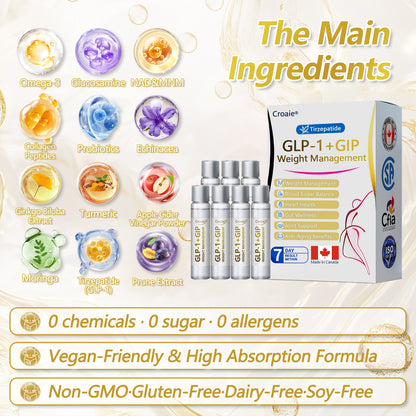Health Canada Approved 🇨🇦 | Official Canadian Store — Croaie® Tirzepatide Oral Solution, GIP and GLP-1 Dual-Action Weight Loss Solution, One Bottle Daily, Results in 7 Days -🌿